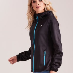 Wholesale Outhorn Black Hooded Softshell Jacket