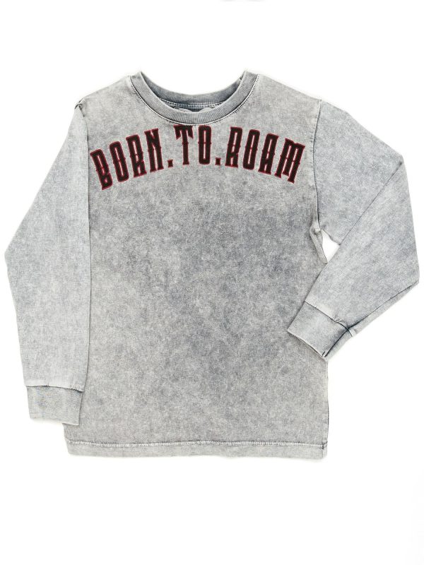 Wholesale Gray boys' blouse with print on both sides