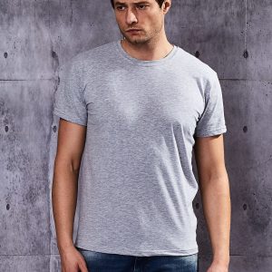 Wholesale Grey men's t-shirt basic