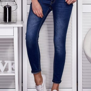 Wholesale Blue puréed jeans