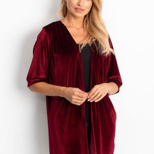 Wholesale Women's bedspread velour burgundy