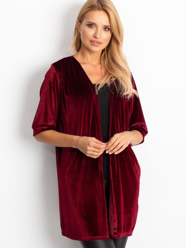 Wholesale Women's bedspread velour burgundy