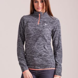 Wholesale Outhorn Dark Grey Melange Fleece Sweatshirt