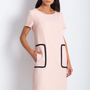 Wholesale Salmon dress with pockets