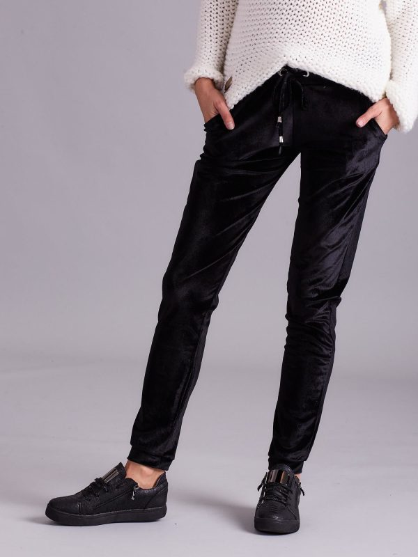 Wholesale Black velour pants