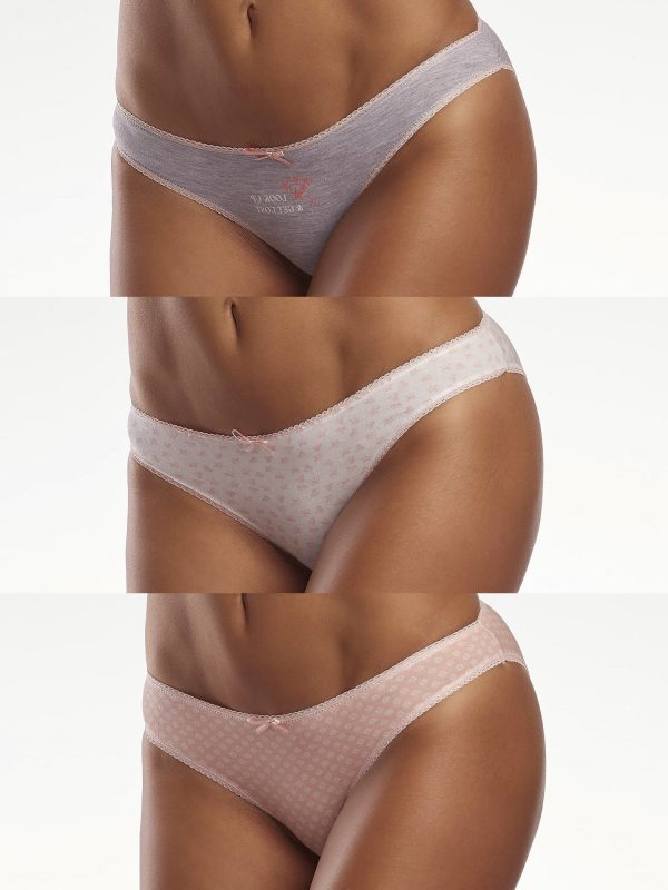 Wholesale Cotton briefs with decorative trimming