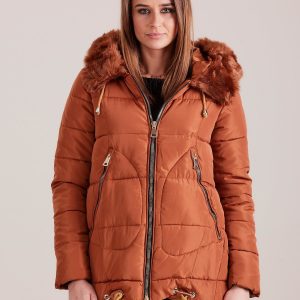 Wholesale Brown women's jacket for winter