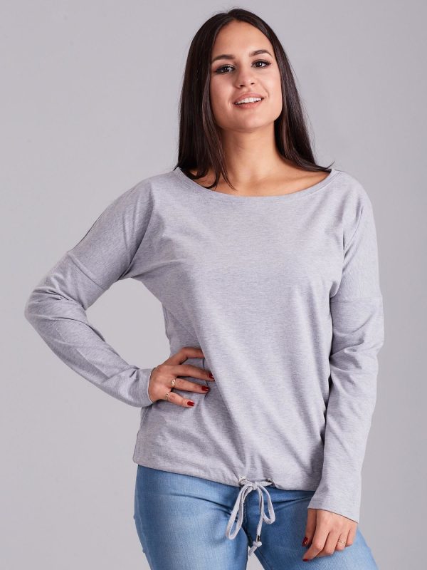 Wholesale Light Grey Cotton Blouse