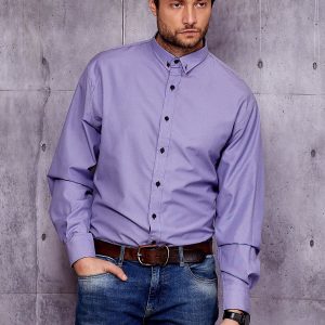 Wholesale Purple Plus Size Men's Shirt