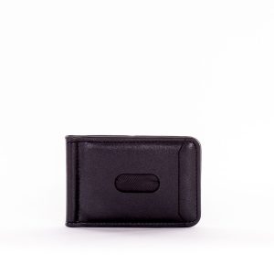 Wholesale Black matte mini wallet for banknotes and cards