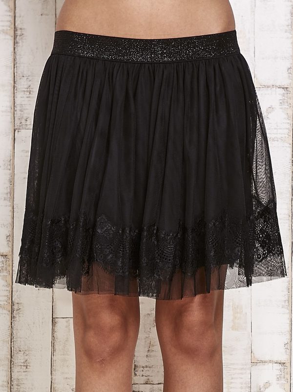 Wholesale Black Lace Mini Skirt