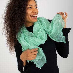 Wholesale Light green ruffled women's sling made of viscose