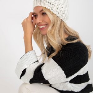 Wholesale Ecru Women's Knitted Winter Hat