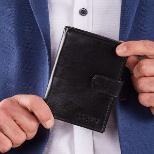 Wholesale Men's Black Genuine Leather Wallet