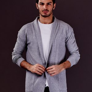 Wholesale Grey sweatshirt for men with pockets