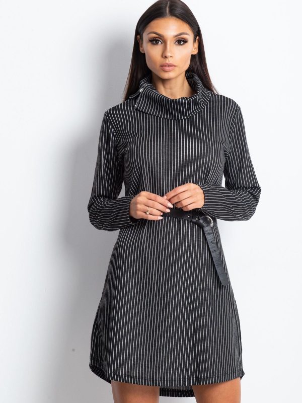 Wholesale Black Striped Dress