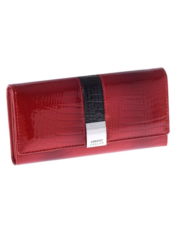 Wholesale Dark Red Crocodile Leather Pattern Embossing Wallet