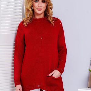 Wholesale Red Vintage Sweater