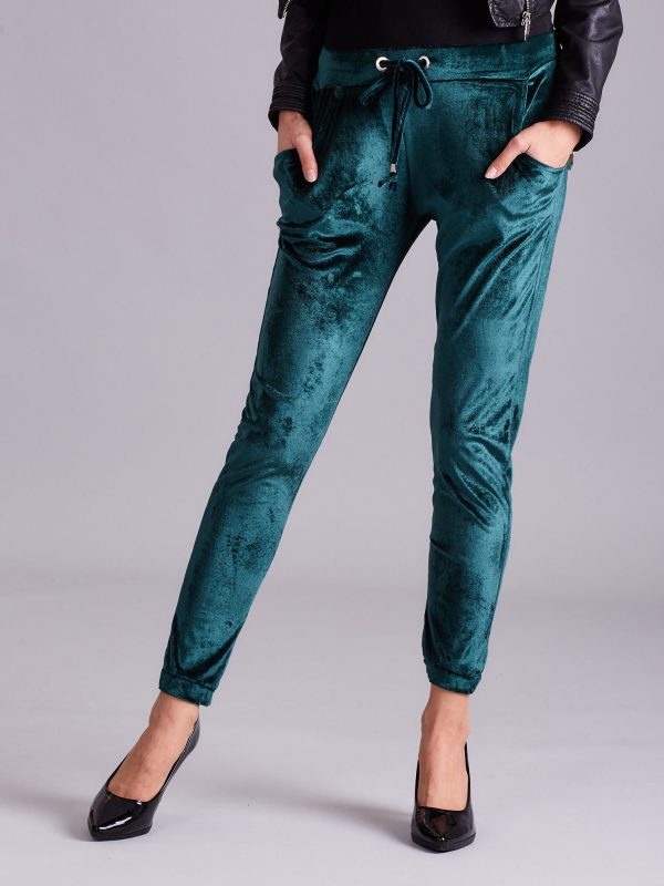 Wholesale Green velvet pants