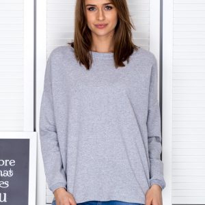 Wholesale Light gray oversized sweatshirt