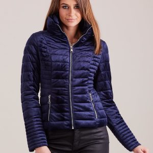 Wholesale Navy Velour Jacket