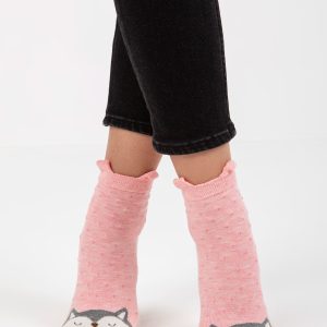 Wholesale Pink Women Animal Print Socks