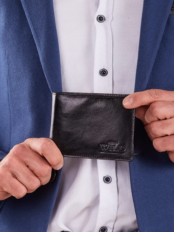 Wholesale Black Horizontal Men's Wallet