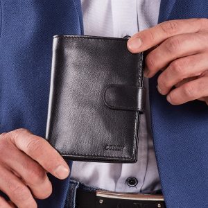 Wholesale Men's Leather Wallet Black