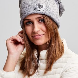 Wholesale Insulated cotton beanie hat with beige