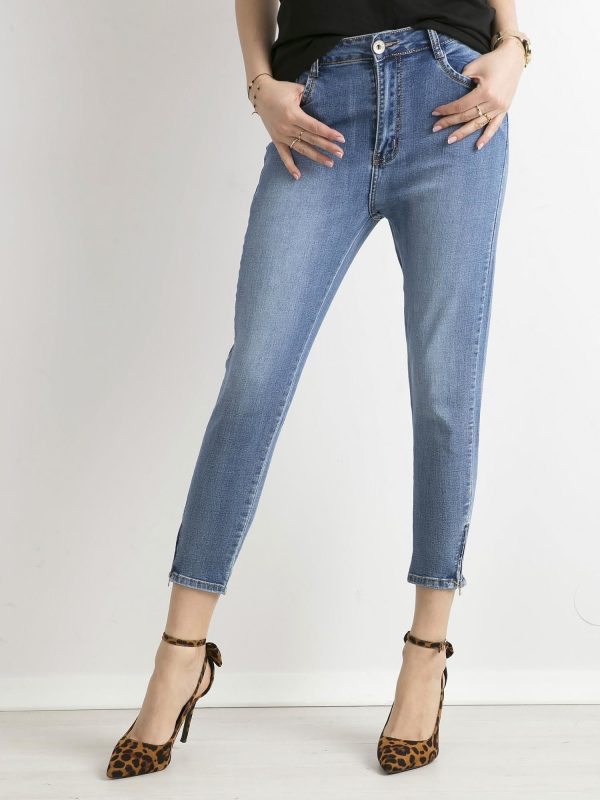 Wholesale Blue jeans for women with zippers