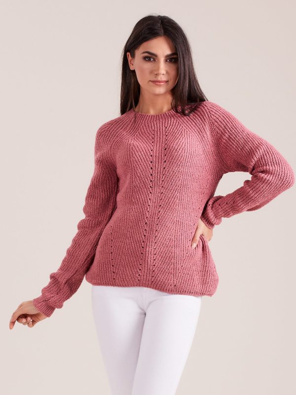 Wholesale Purple knitted sweater