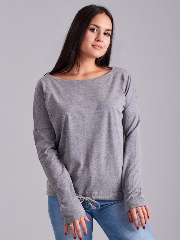 Wholesale Grey Cotton Blouse