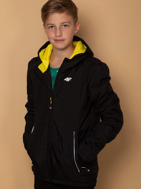 Wholesale 4F Black Ski Jacket For Boy