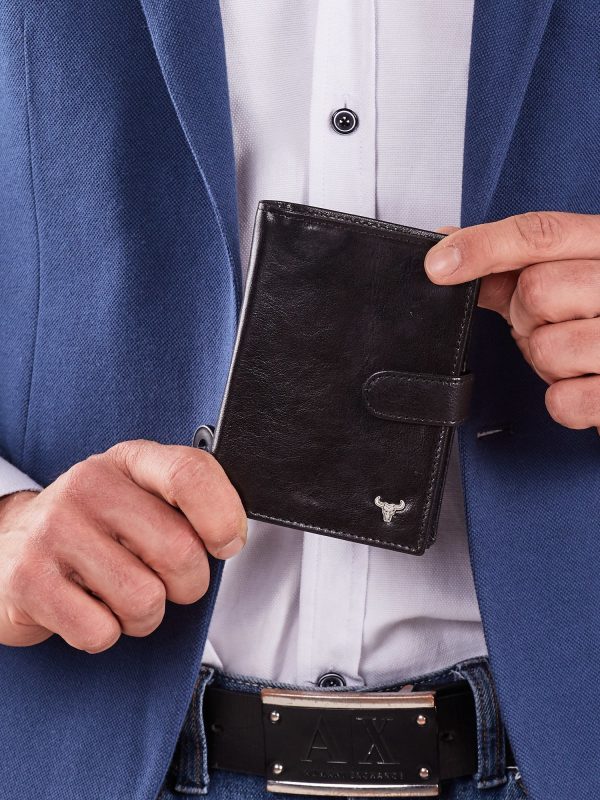 Wholesale Black Men's Flip Wallet