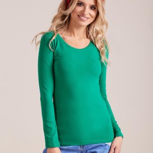 Wholesale Green Long Sleeve Blouse