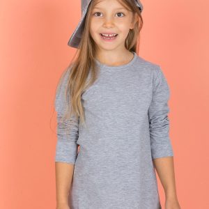 Wholesale Grey Long Sleeve Kid Blouse