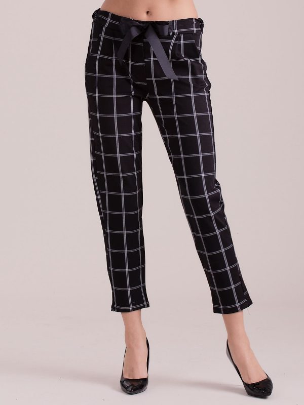 Wholesale Black plaid pants