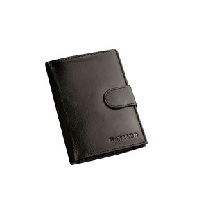 Wholesale Men's wallet black leather with clasp