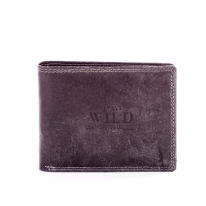 Wholesale Black Genuine Leather Men's Wallet with Snap