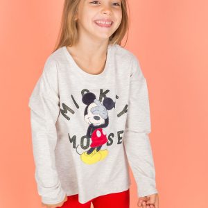 Wholesale Beige blouse for girl MICKEY MOUSE