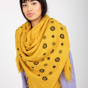 Wholesale Yellow Printed Ladies Scarf