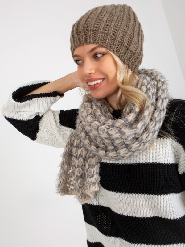 Wholesale Khaki Women's Knitted Winter Hat