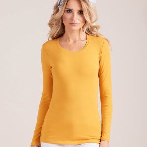 Wholesale Orange Long Sleeve Blouse