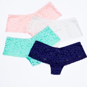 Wholesale Women's Lace Boxer Briefs Set 4 Pairs