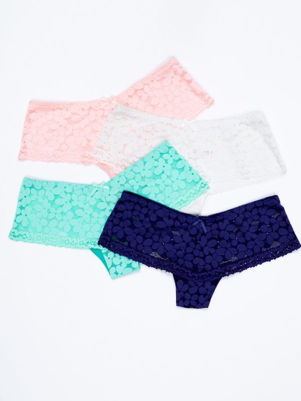 Wholesale Women's Lace Boxer Briefs Set 4 Pairs