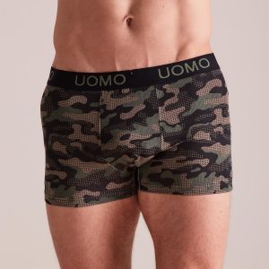 Wholesale Khaki Men's Camo Boxer Shorts