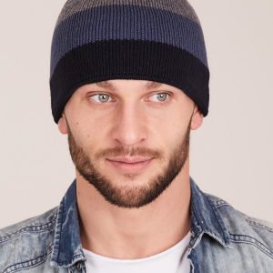 Wholesale Navy blue striped men's hat