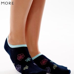 Wholesale MORE Navy blue feet with colorful flowers