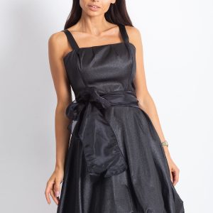 Wholesale Black gloss bauble dress