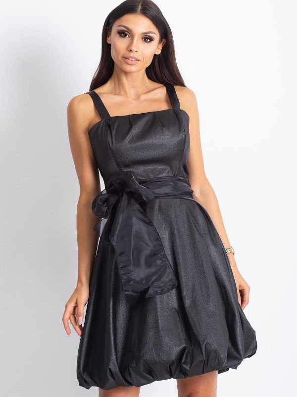 Wholesale Black gloss bauble dress